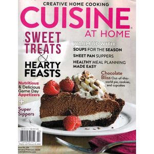 Creative Home Cooking Cuisine at Home Magazine Issue 02 Year 2020
Cuisine at Home inspires home cooks to elevate their skills and confidence in the kitchen with approachable recipes and techniques.