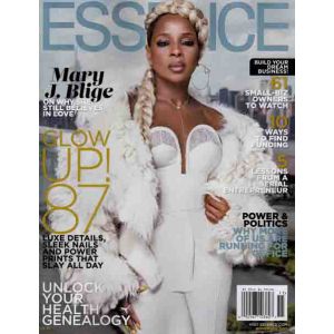 Essence Magazine Issue 11 Year 2017 Mary J. Blige
Essence is a monthly lifestyle magazine covering fashion, beauty, entertainment, and culture.