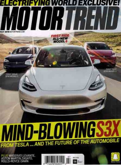 Motor Trend Magazine Issue 7 Year 2016Performance