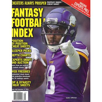 Fantasy Football Index Magazine Issue 36 Year 2023
Fantasy Index Cheat Sheet