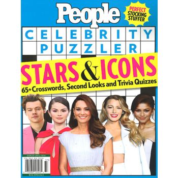 People Celebrity Puzzler Magazine Issue 37 Year 2023
Stars & Icons, Crosswords and Trivia Quizzes