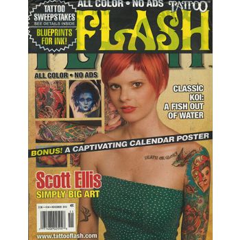 Tattoo Flash Magazine Issue 11 Year 2010
A mesmerizing collection of tattoo art and designs, showcasing the talent and creativity of tattoo artists from around the world.