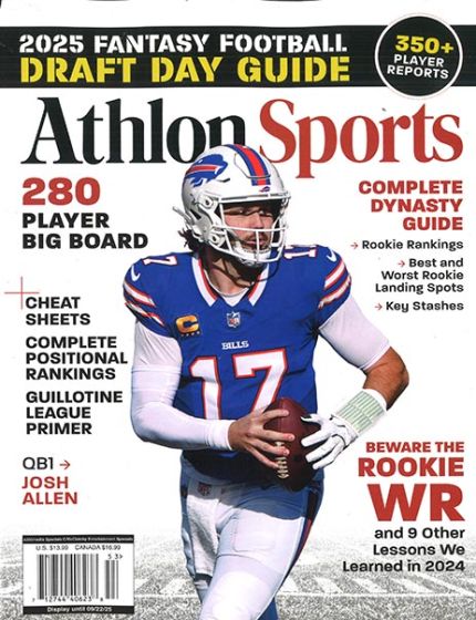 Athlon Sports Fantasy Football Magazine Issue 53 Year 2025