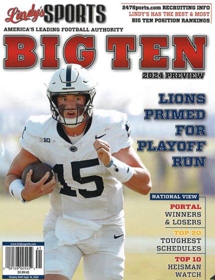 Lindy's Sports Big Ten 2024 Preview Magazine Issue 41 Year 2024Recruiting & Rankings