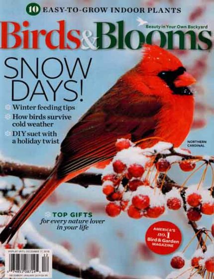 Birds & Blooms Magazine Issue 12 Year 2018Birdwatching And Gardening