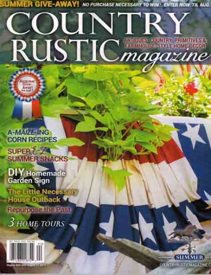 Country Rustic Magazine Issue 92 Year 2019Country Rustic brings the charm of rural living into your home, with inspiring ideas for cozy décor and timeless country-inspired design.