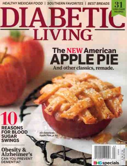 Diabetic Living Issue 63 Year 2016Empowering Health, Sweetly