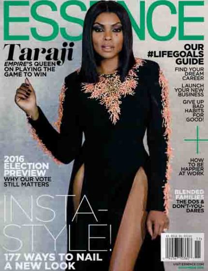 Essence Magazine Issue 11 Year 2015 Taraji P. HensenEssence is a monthly lifestyle magazine covering fashion, beauty, entertainment, and culture.