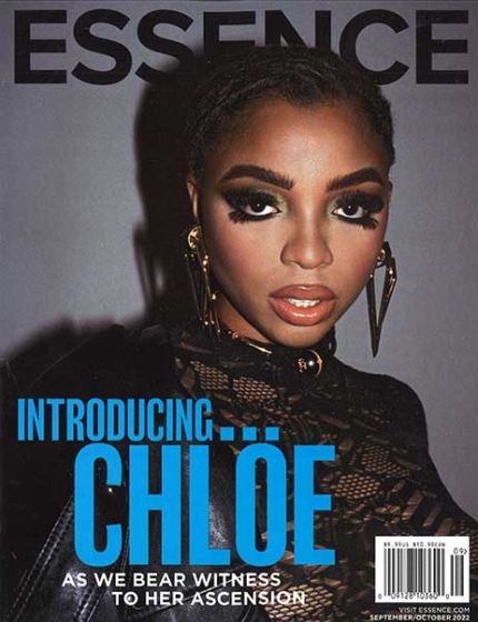 Essence Magazine Issue 9 Year 2022 Chloe BaileyEssence is a monthly lifestyle magazine covering fashion, beauty, entertainment, and culture.