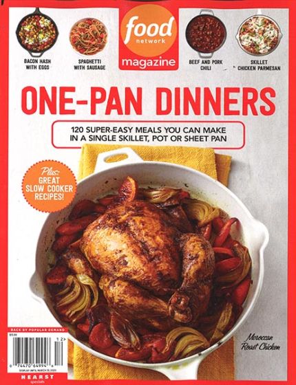 Food Network One-Pan Dinners Magazine Issue 12 Year 2025
