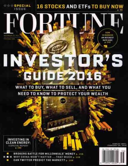 Fortune Investors Guide 2016 Magazine Issue 56 Year 2015Business Journalism