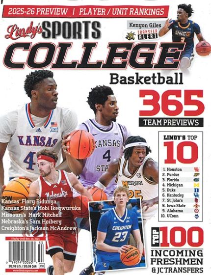 Lindys Sports College Basketball Magazine Issue 53 Year 2025-2026