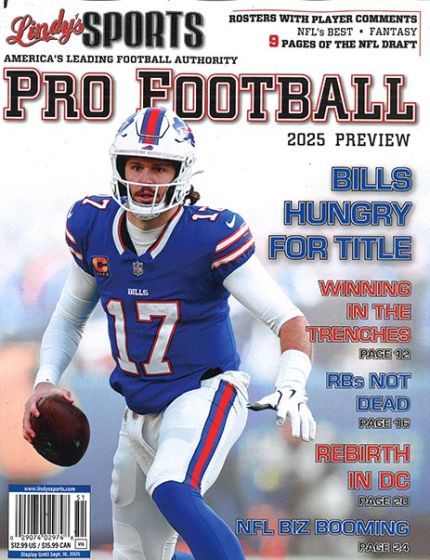 Lindys Sports pro Football Magazine 2025 Preview Issue 51 Year 2025Buffalo Bills Cover