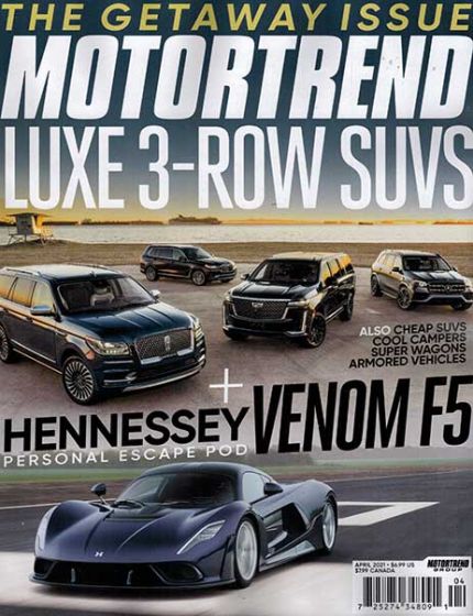 Motor Trend Magazine Issue 4 Year 2021The Latest Car Models and Trends