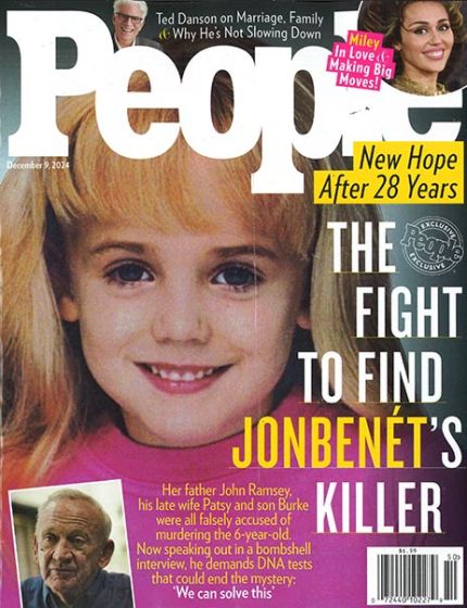 People Magazine Issue 50 Year 2024Jon Benet Ramsey