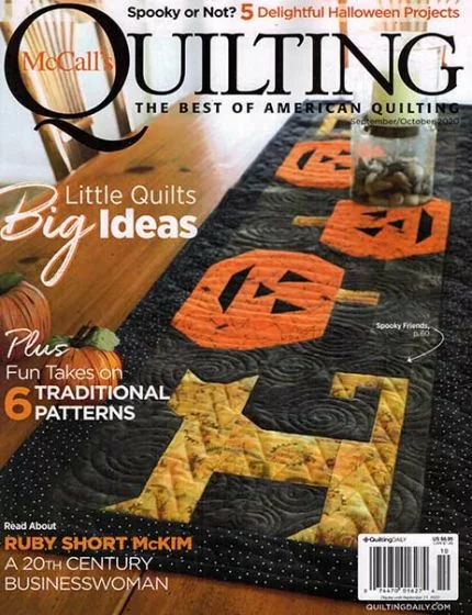 McCall's Quilting Magazine Issue 10 Year 2020 American Quilting