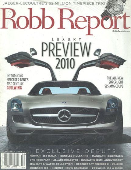 Robb Report Magazine Issue 10 Year 2009Luxury Lifestyle