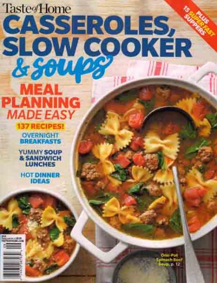 Taste of home Casseroles Slow Cooker & Soups
